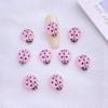50 Stück Neue Süße Harz 8*10mm Mini Siebenstern Marienkäfer Serie Flache Rückseite Maniküre Teile Verzierungen Für Haarspangen Accessoires