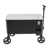 75.71 L Rolling Ice Chest Cart, with 2-Stage Telescopic Pull Handle and 2 Swivel Casters, Portable Table Beach Patio Party Bar Cold Drink Beverage,