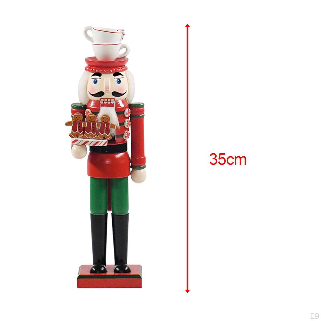 Classic Wooden Nutcracker Figurine for Festive Home Decor