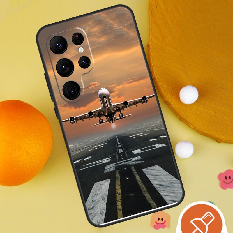 Airplane Pilot Phone Case For Samsung Galaxy S25 Ultra S24 S22 S21 Ultra S9 S10 S20 Plus S23 FE Funda Cover