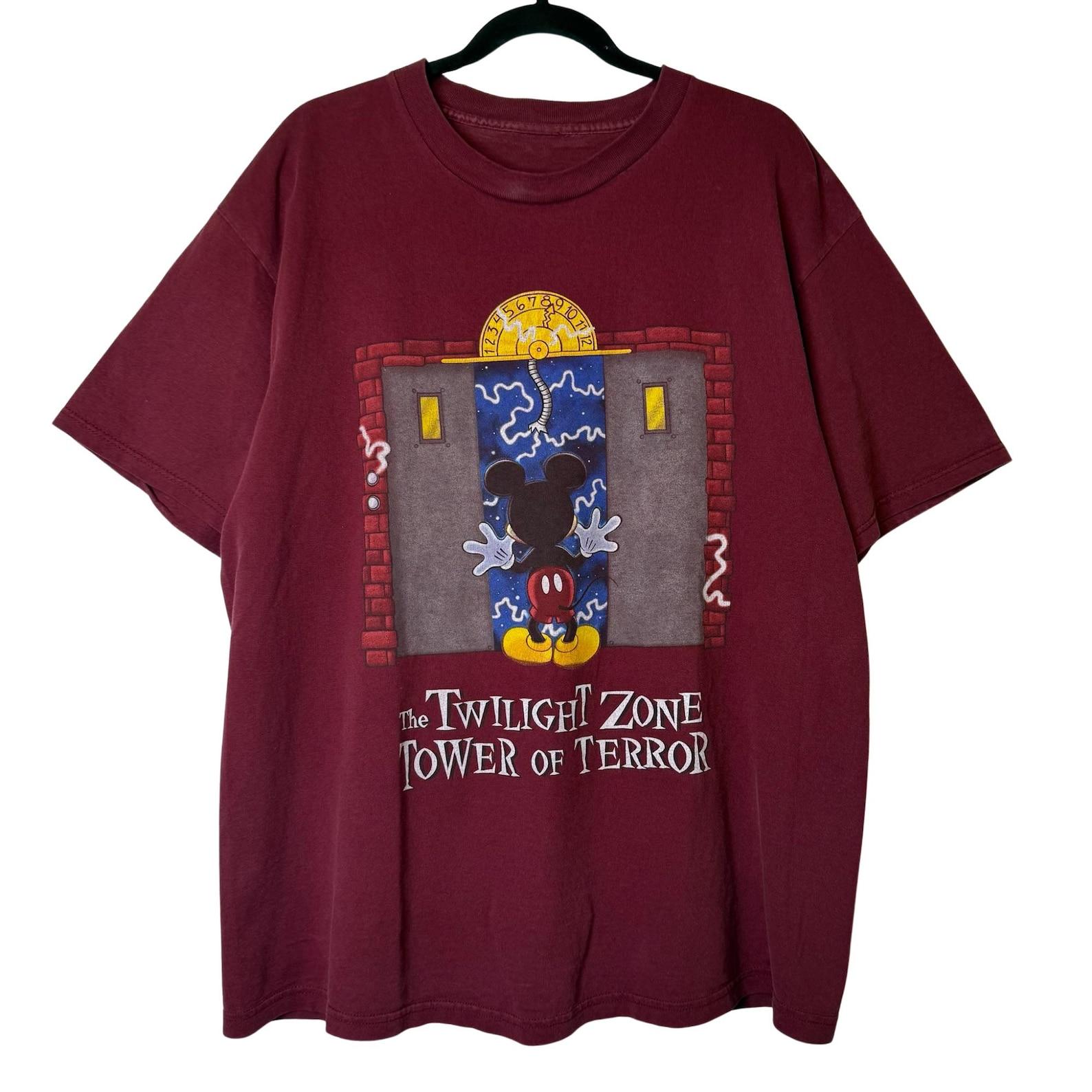 90s Mickey Mouse Disney Tower Of Terror T shirt Sz XL (B2395) M