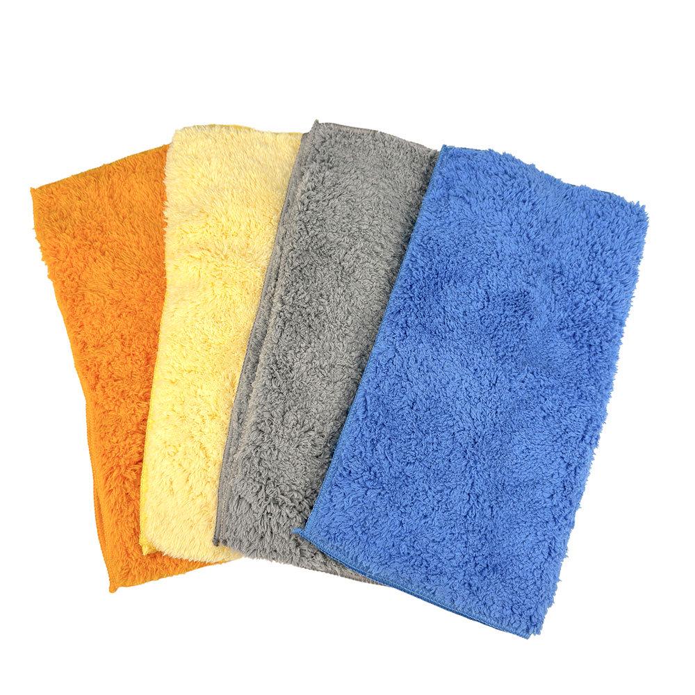 Coral Fleece Absorbent Dishcloth - Soft, Thick, Lint-Free Kitchen & Car Towel