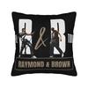 Chris Brown And Usher The Rb Tour Pillow Cover Raymond And Brown Soft Cushion Cover Retro Trendy Pillow Case For Sofa Couch Bed