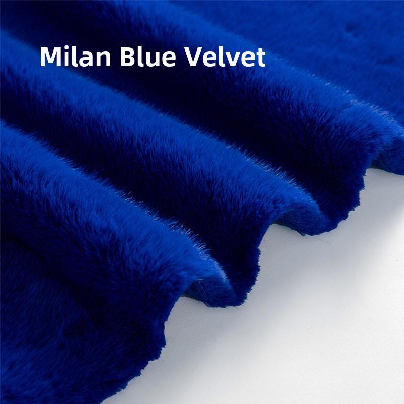 High-End Rabbit Fur Fabric Artificial Mink Fur Clothing Counter Large Coat Closet Simulation Leather Fabric DIY Handcraft