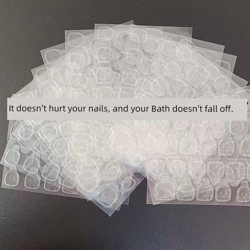 

Ultra-Thin Jelly Glue Nail Stickers Dedicated Fifth Generation Upgrade Pink Capsule Waterproof Removable Wear High Viscosity Nail Sticker High quality: [100 sheets] thickened/Juhuasuan