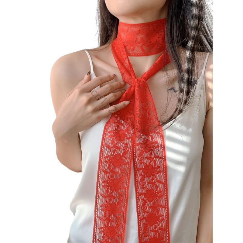 Tassels Comfortable Scarves Bridesmaids Wedding Scarves Retros Lace Scarf LX9E