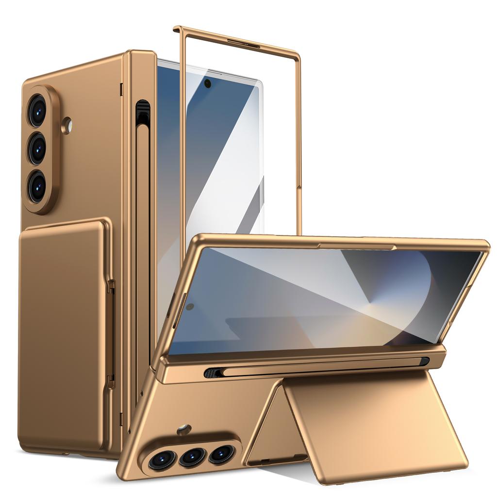 Full Protection For Samsung Galaxy Z Fold 8 Ultra Z Fold 7 6 5 With Card Holder Bracket Pen Screen Hinge Protector Cover Fundas