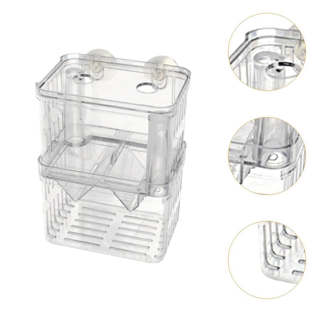 Aquarium Hatchery Breeder Box Transparent Acrylic Divider for Baby Fish Growth and Fish Tank Accessories