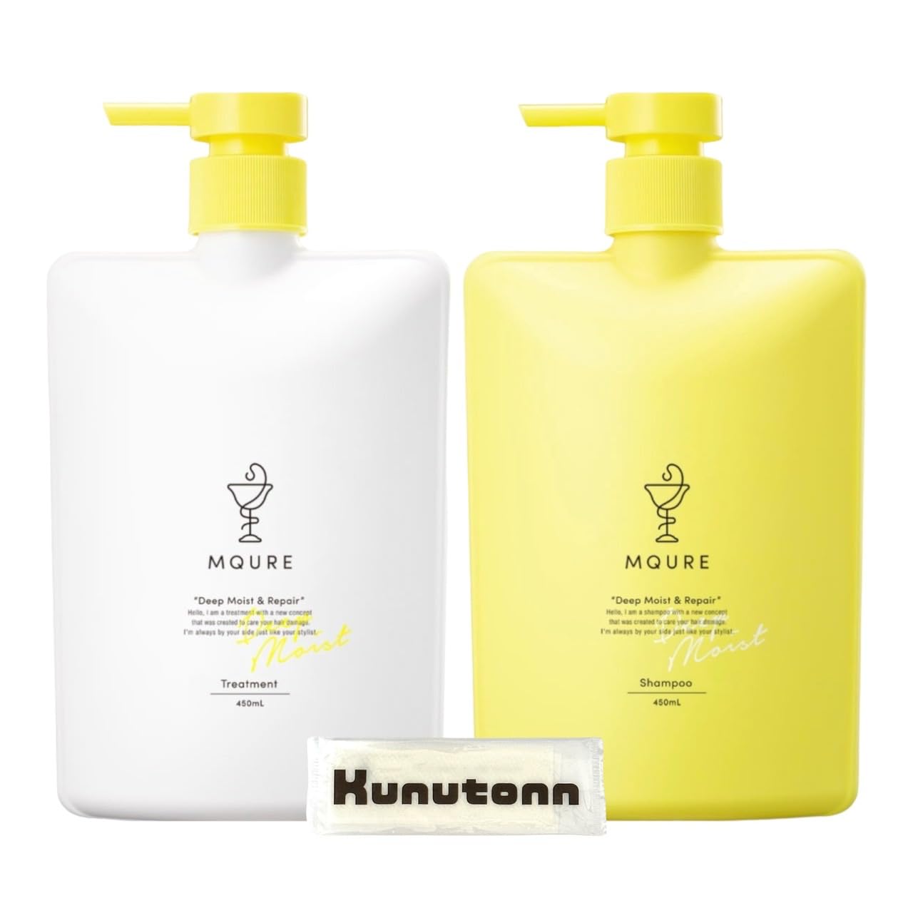 

Deep Moist Repair Shampoo x Treatment x Kunutonn Original Logo Hand Towel M-Cure & (450ml 1) + (450ml 1) +