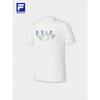 FILA Women's Basic Round Neck Knitted Short Sleeve T-Shirt