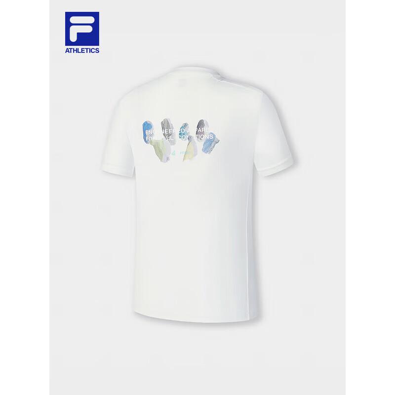 FILA Women's Basic Round Neck Knitted Short Sleeve T-Shirt