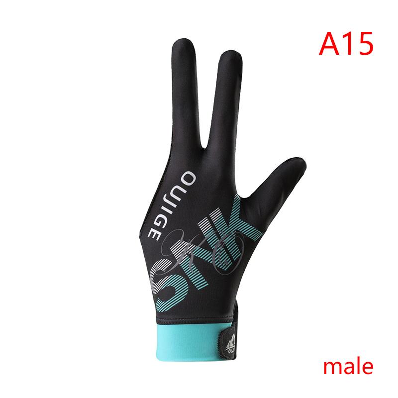 Kulečníková rukavice levá pravá ruka tříprstá kulečníková rukavice odolná proti opotřebení protiskluzové nálepky elasticita kulečníkové tréninkové rukavice