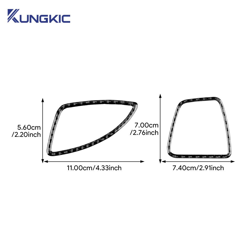 For Kia Sportage NQ5 2025 2025 2025 2025 Real Soft Carbon Fiber Sticker LHD RHD Car Air Outlet Frame Interior Trim Accessories