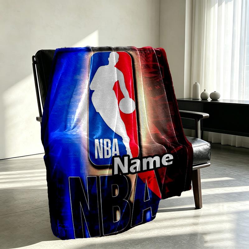 Custom Name Personalized basketball Print Blanket, Home Decor, Bedroom, Sofa, Camping, Couch, Gifts for Birthday Christmas
