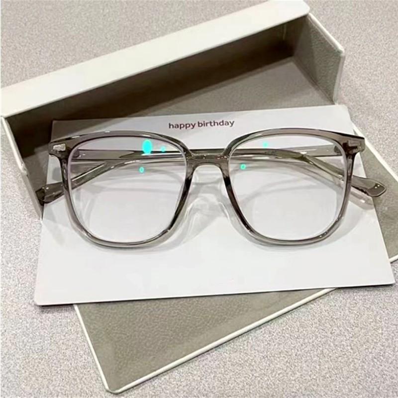 Fashion Computer Glasses Women  Oversized Frame Anti Blue Light Glasses Optical Spectacle Reading Eyewear Blocking Eyeglass