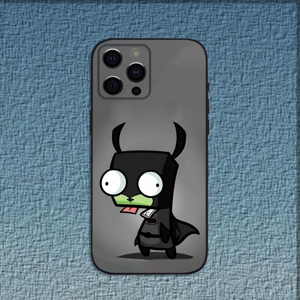 Cartoon I-Invader Zim Gir Phone Case For iPhone 16,15,14,13,12,11,Pro,X,XS,Max,XR,Plus,Mini Soft Black Cover