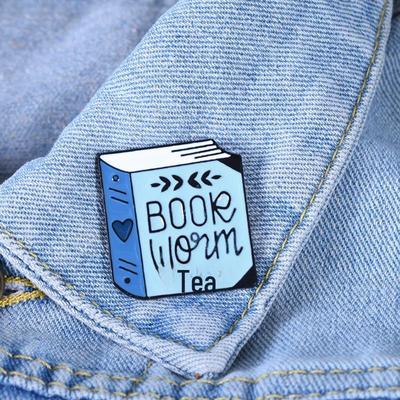 Heart-Shaped Cartoon Brooch - European & American Style Literary Badge Accessory