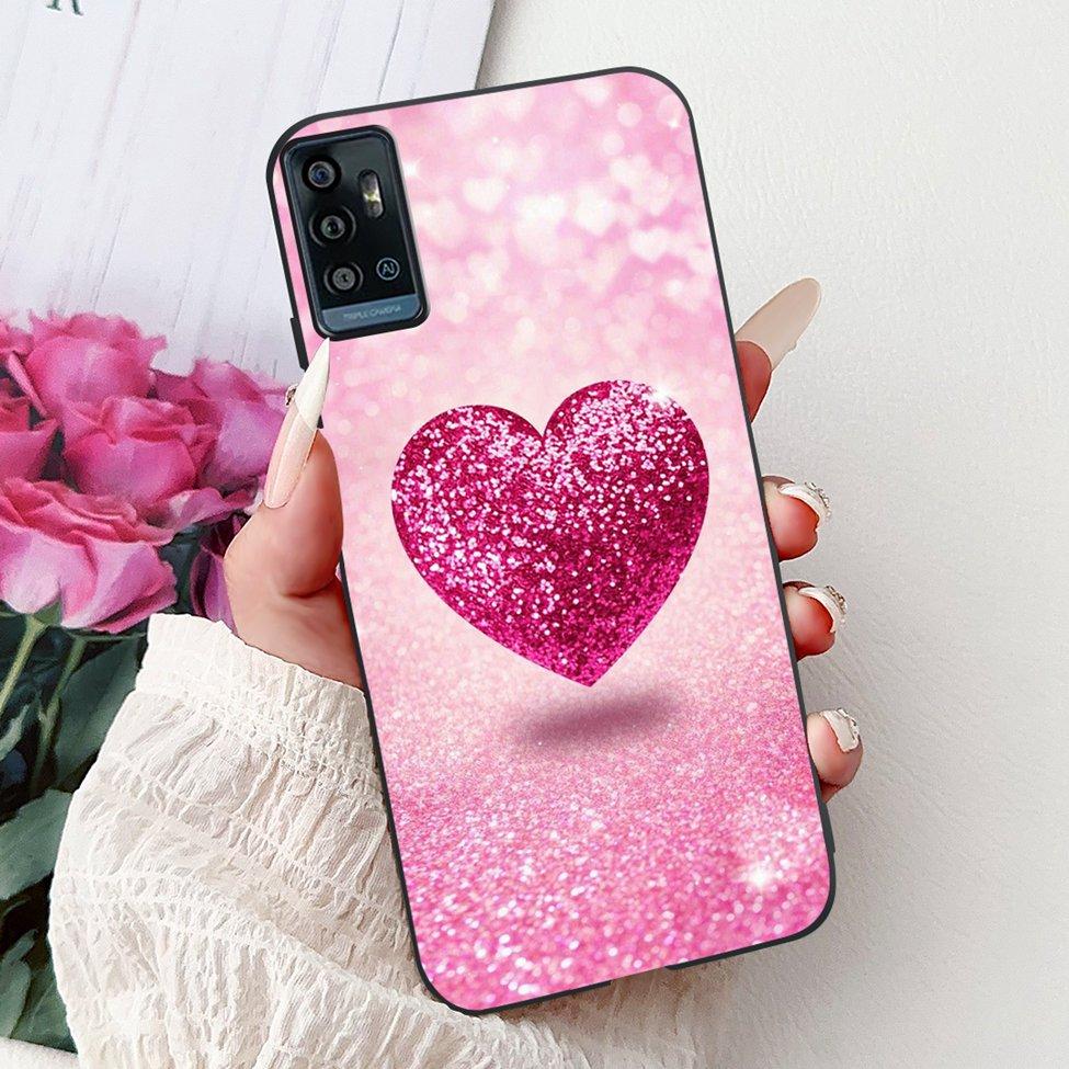 Für ZTE Blade A51 Hülle Für ZTE Blade A71 Case A7030 Luxus Schmetterling Liebe Süße Katze Cool Hübsch Löwe Bemalt Schwarzes Silikon