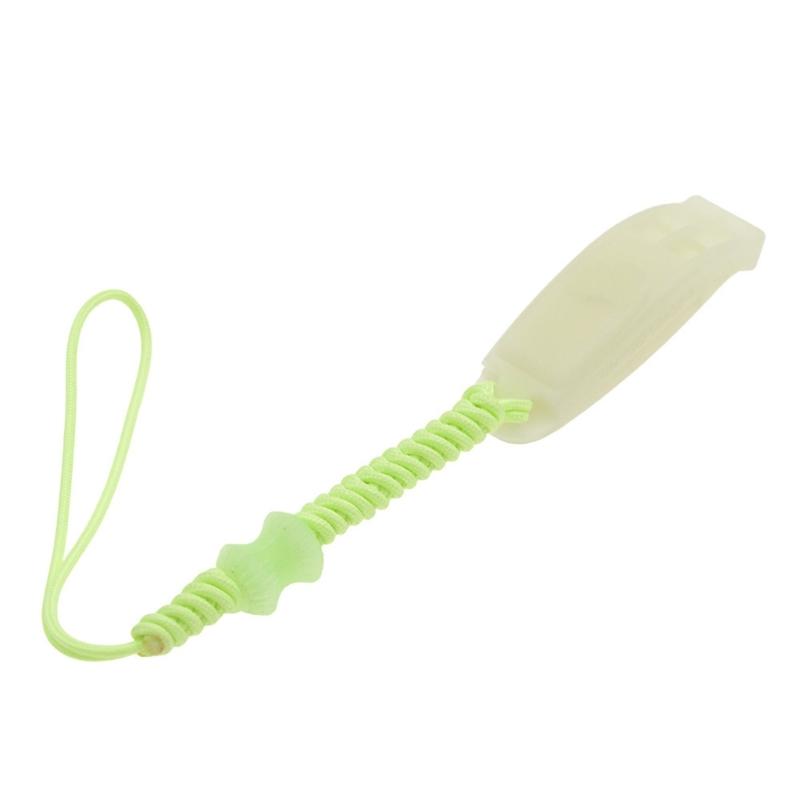 

Survival Safety Whistles, Loud Safety Emergency Glowing Whistles Marine Survival Whistles with Long Reflective Lanyard 1