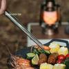 24/29cm Vintage Stainless Steel Grill Tongs Kitchen BBQ Steak Clip Cooking Utensils Party Non-Slip Kitchen Gadgets Accessories