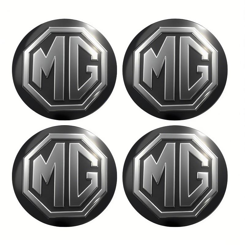 4pcs 56mm Car Aluminum Logo Wheel Center Hub Cap Badge Sticker Accessories For MG 7 6 5 ZS MG4 EV ONE Cyberster HS MG3 EZS GS 3SW