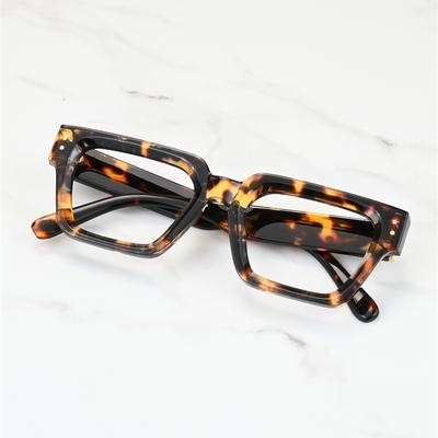 Neue transparente Computerbrille mit quadratischem Rahmen gegen blaues Licht für Damen, Herren, Unisex-Brillen, optische Brille