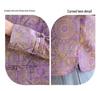 Frühling/Herbst 2025 Damen Lila Jacquard Jacke mit Rundhalsausschnitt und Froschknöpfen - Neuer Chinesischer Nationalstil (RS2803)