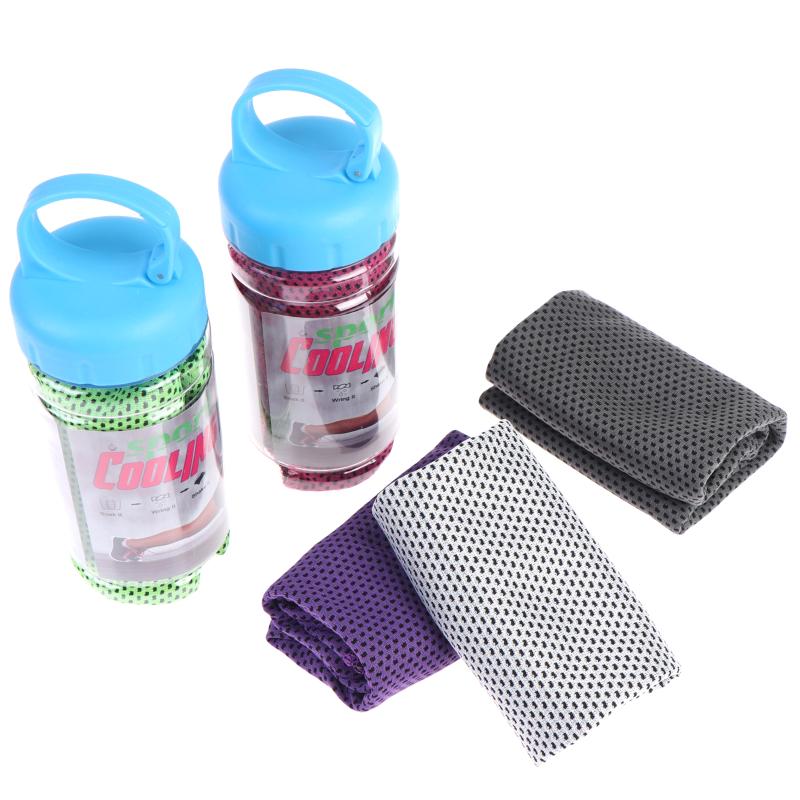 1Pcs Soft Microfiber Cooling Towel With Instant Cooling Sweat Absorption For Gym Running Hiking Sports