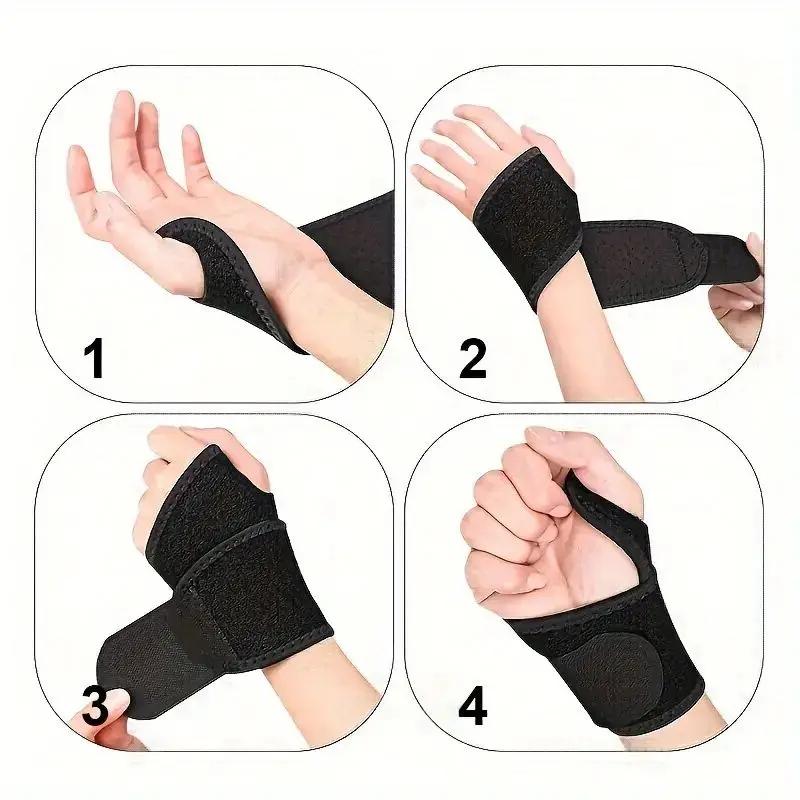 1 Pack Adjustable All Season Sports Wrist Guard, Sweat Absorbing, Breathable, Sports Elastic Wrist Guard, Warm And Anti Sprain