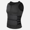 Men's Sweat-Wicking Vest: Intense Fitness Body Shaper with Double Waistband for Tummy Control and Summer Sweat Management