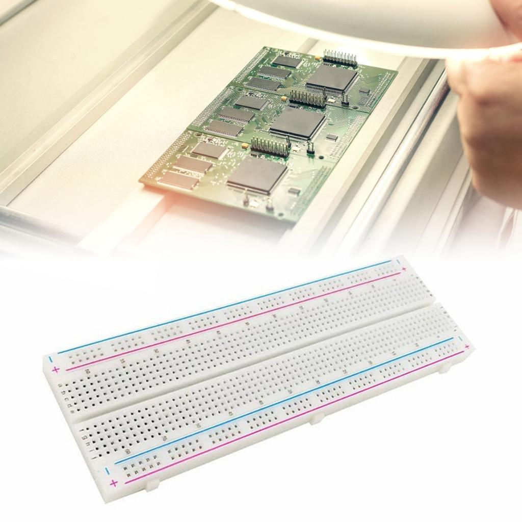 10 Adet 830 Delikli Breadboard ABS 830 Noktalı Lehim Gerektirmeyen Breadboard DIY Elektronik Proje