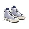 Converse Sneakers Unisex Chuck 70 High Washed Indigo cu Dungi Hickory Albastru Egret Negru A00472C