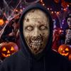 Maschera Integrale Traspirante in Rete per Testa Stampa Piatta 2D Halloween Cosplay Teschio Maschera Zombie Scherzo