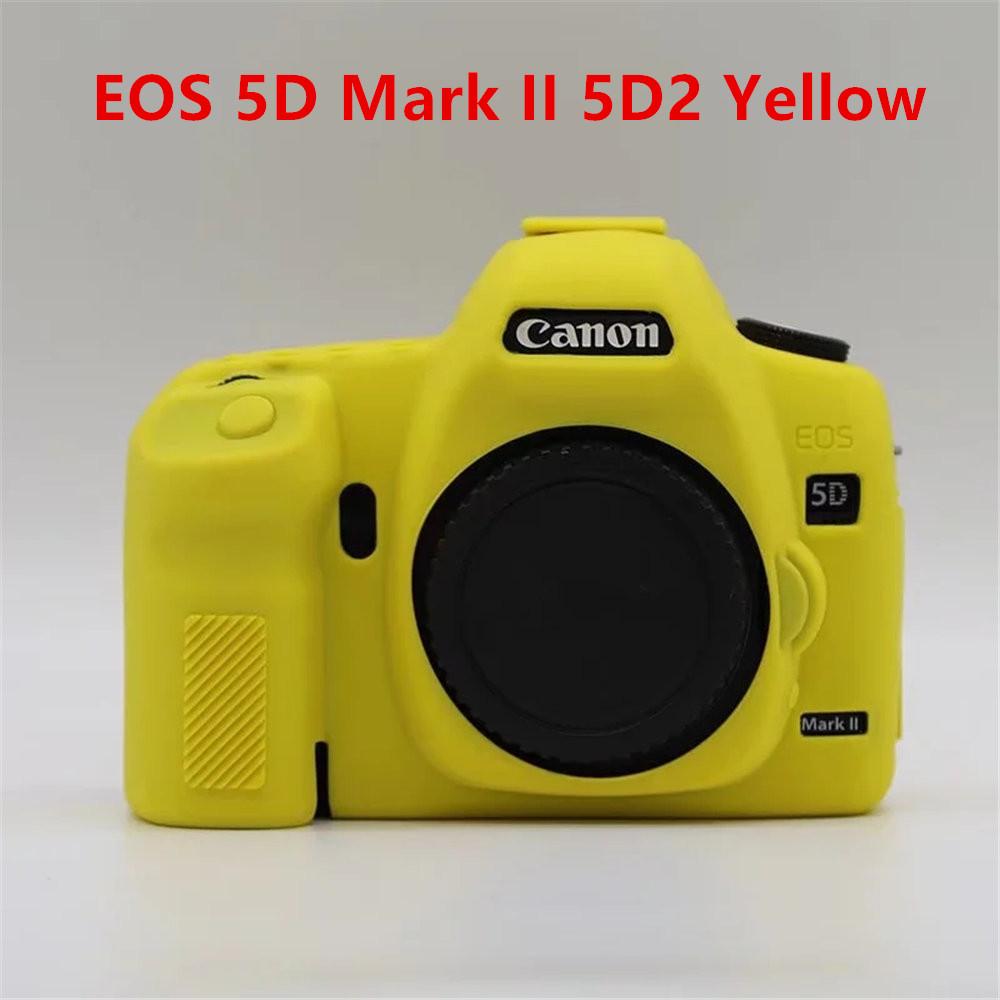 Soft Silicone Armor Camera Bag Case Cover For Canon EOS 5D Mark II III IV 5D2 5D3 5D4 6D Mark II 6D2 7D Mark II 7D2 77D 600 700D
