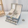 Large Capacity Jewelry Box Multi-layer Necklace Ring Organizer Portable Travel Storage Case Women