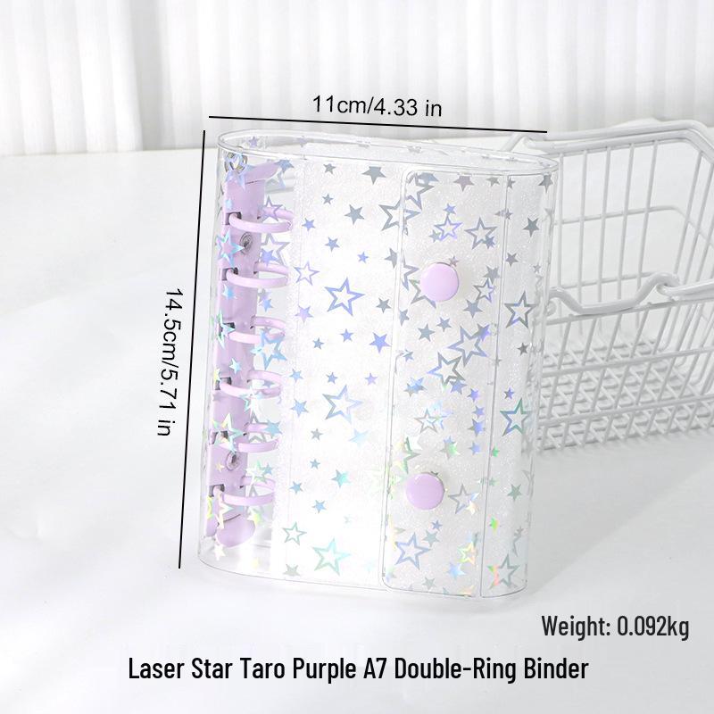 M5 Transparent PVC Binder Cover for A6/A7 Photocards & Stickers