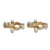1 Pair Brass Battery Terminal Connectors Positive Negative Battery Terminals Clamp Set for Marine Car Boat RV Vehicles