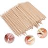 Drewniany przyrząd do odpychania skórek, remover, narzędzie do usuwania, drewniane patyczki do manicure, pedicure, zdobienia paznokci 200szt.