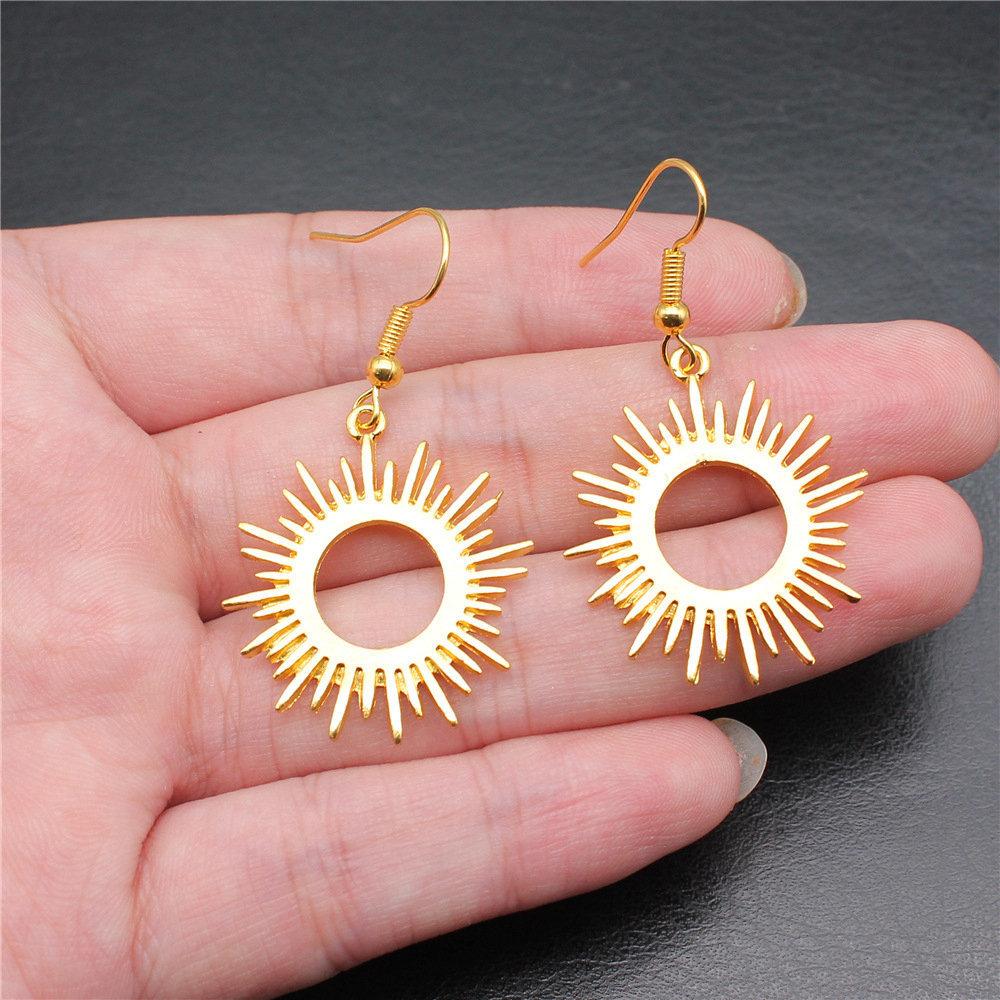 Ohrhänger Sonne Mond Vintage Schmuckzubehör Ohrringgröße 18x19mm QE030