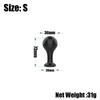 Black Smooth Butt Plug with Flared Base Prostate Massager for Men And Women Beginner Anal Training Toy