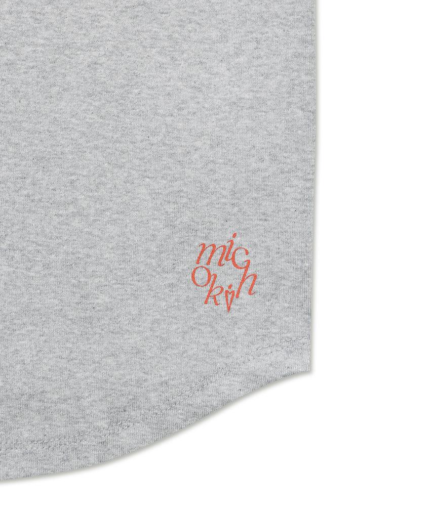 Michikoleondeonkosino Curve Square Neck Top Melange