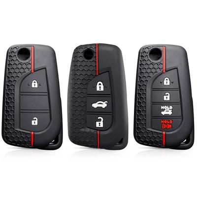 Silicone Car Remote Key Case Cover for Toyota Auris Corolla Reiz Yaris Aygo Rav4 2022 Scion Hilux for Peugeot 108 for Citroen C1