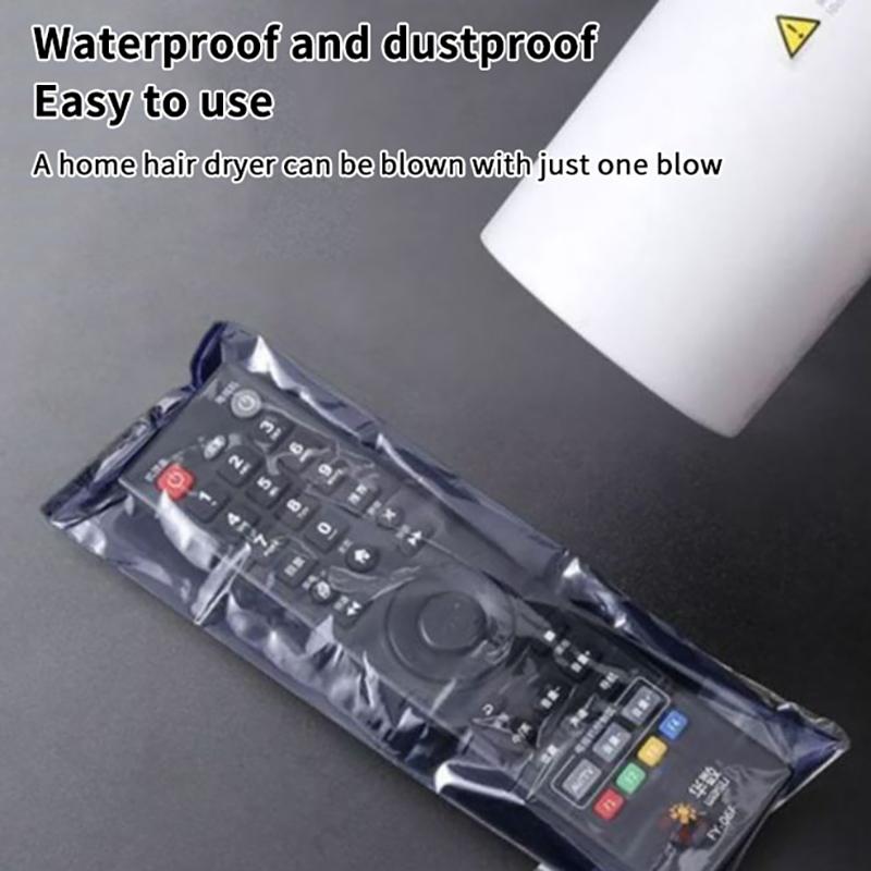 10-60 Peças Saco Transparente de Filme Termoencolhível Capa Protetora Anti-Poeira Para Controle Remoto de TV Ar Condicionado Plástico Termoencolhível
