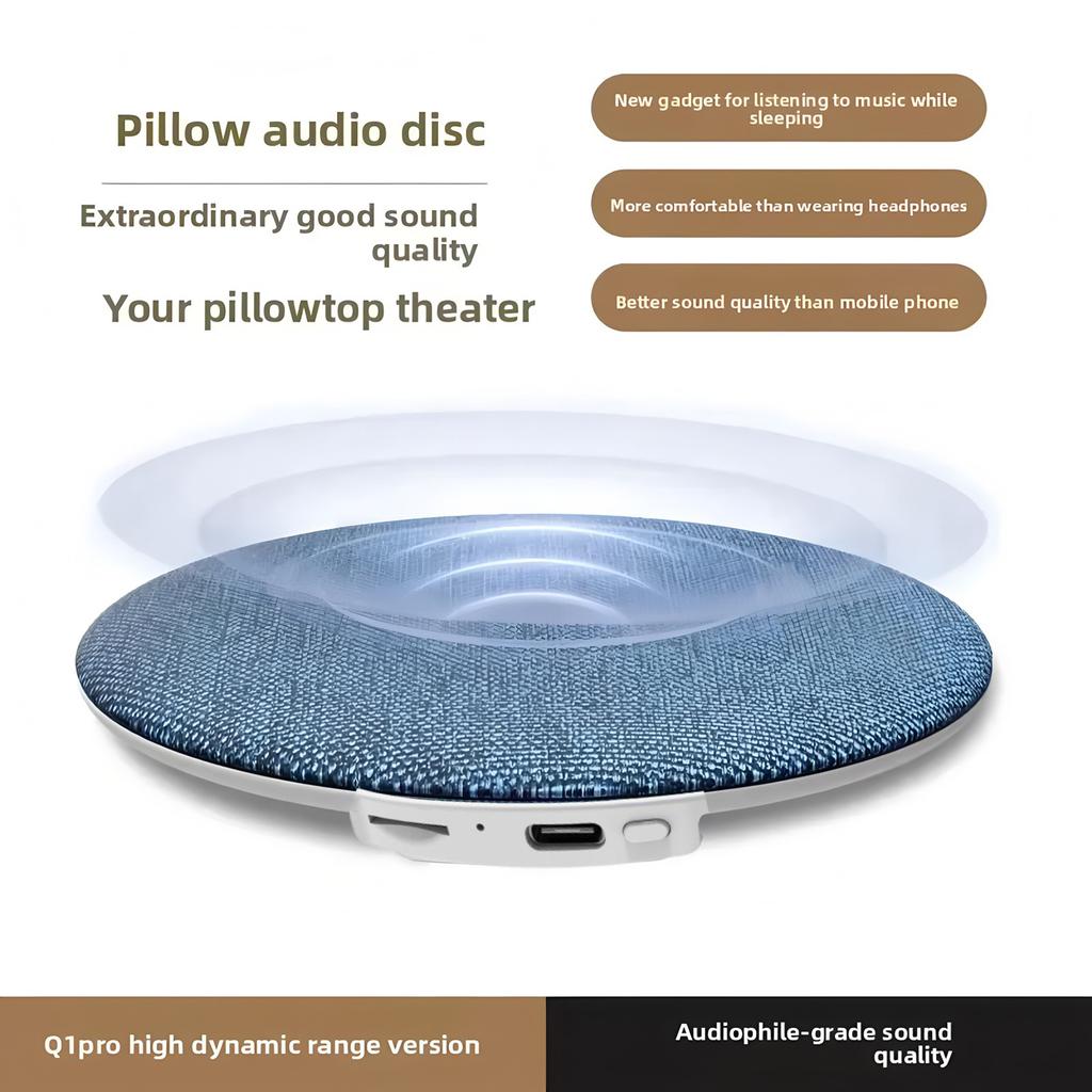 Pillow Side Sleep Aid Speaker Ultrasonic Sleep Aid High Dynamic Sound Quality Under Pillow Bluetooth Speaker TF Card Player