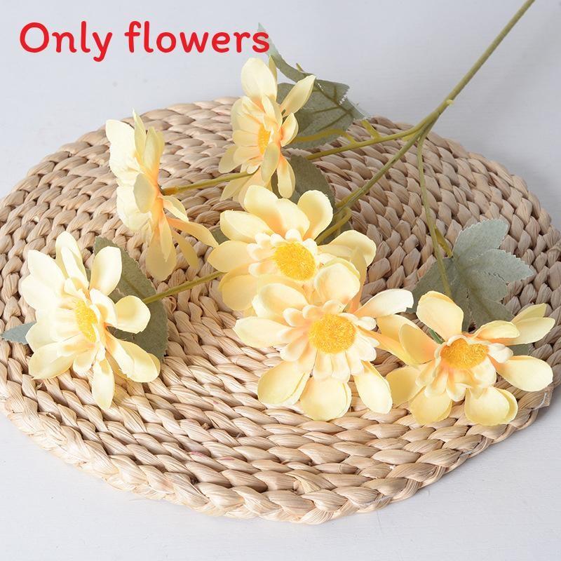 Silk Mimic Sunflower And Daisy Flowers Bundle For Event Decorations With Craft Technique Perfect For Photography And Home Decor