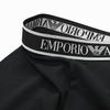 Emporio Armani Boxertrosor med Örn Storlek Grå och EM000370 AF10779 Tillverkade i Herr 3-pack Logotyp, Medium, Svart, MC065, Italien.