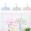 11 Holes Clothes Tie Belt Shawl Scarf Hanger Display Holder Closet Organizer Hook Drop Ship