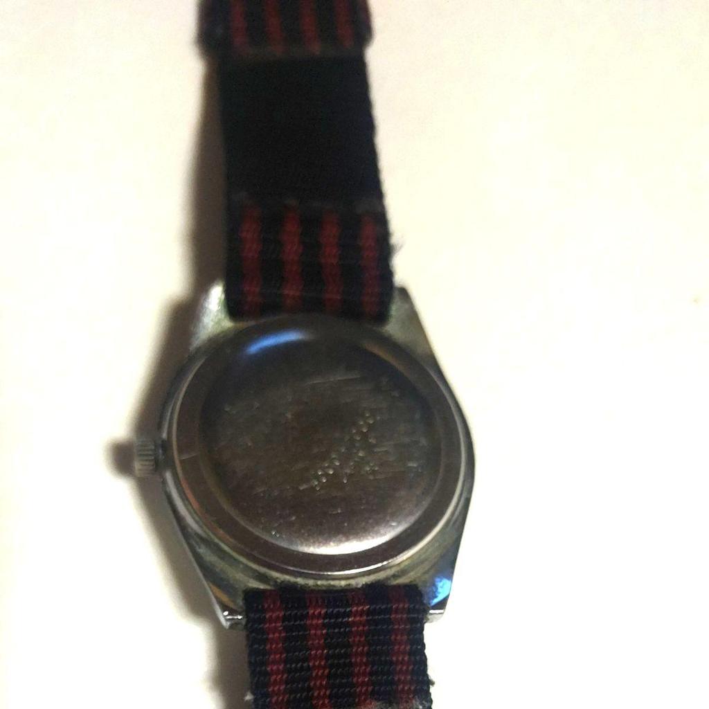 Used SEIKO Disney Mickey Mouse Manual Winding Watch Vintage Working Product Clock Retro Showa