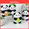 Lovable Panda Plush Toy Keychain Cute Stuffed Animal Accessory With Durable Short Plush Fabric
