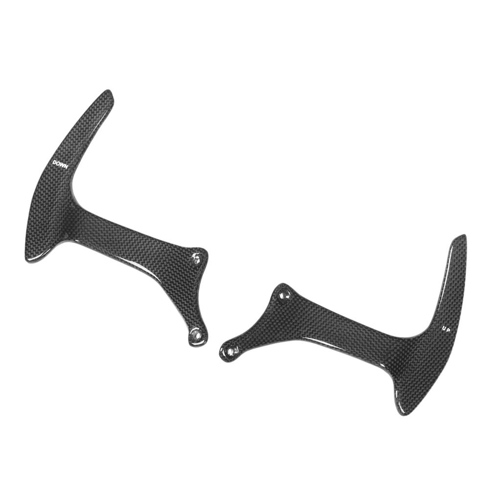 Prepreg Dry Carbon Fiber Paddle Shifters Plain Weave Replacement for Ferrari F430 458 Italia Spider Speciale F12
